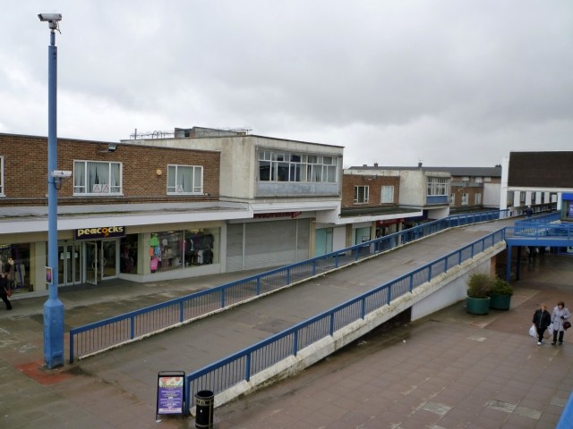 How Newton Aycliffe town centre looked before (12 Mar 2010). Photograph by Graham Soult